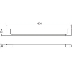 Держатель для полотенец, белый B91001