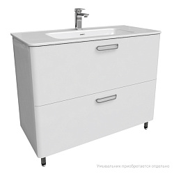 Тумба напольная, белая, 100 см, Brick, IDDIS, BRI10WFi95. Ум. 0101000i28