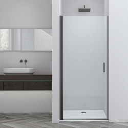 Душевая дверь Alpha VDP-3AL900CLGM, вороненая сталь, стекло прозрачное, , шт