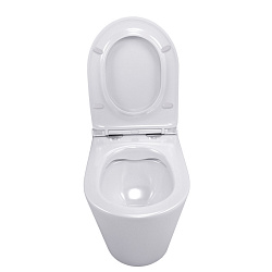 Corpa Nera Viotti/Виотти унитаз подвесной безободковый, быстросъемное сиденье с микролифтом, белый