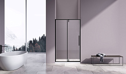 Душевая дверь Slim-N VDP-4SN120CLB, черный матовый, стекло прозрачное, , шт