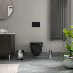 Corpa Nera Bosso L/Боссо Л унитаз подвесной безободковый,быстр.сиденье с микролифтом, черный матовый