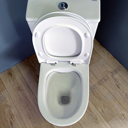 Corpa Nera Donelli/Донелли унитаз-компакт безободковый, быстросъемное сиденье с микролифтом, белый