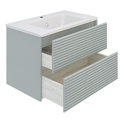 Тумба/2 ящ/подвесная/мята/раковина Палермо(80см) Parma /AQUA DE MARCO