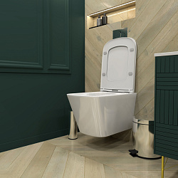 Corpa Nera Grossi/Гросси унитаз подвесной безободковый торнадо, белый