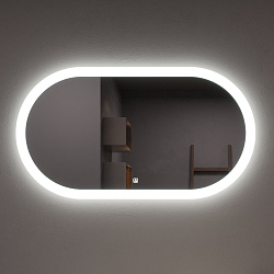 Зеркало/LED-подсветка (100см*55см)/сенсор. выключатель Fly/AQUA DE MARCO