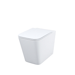 Унитаз приставной безободковый с сиденьем из дюропласта с EasyFix и SC. Bild. Iddis. BILRDSEi26