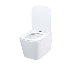 ВЫВОД Унитаз подвесной безободковый с сиденьем из дюропласта с EasyFix и SC. Bild. Iddis. BILRDSEi25