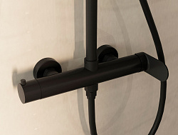 Душевая стойка Rondo VSFS-1R0MB без излива, черный матовый, , шт