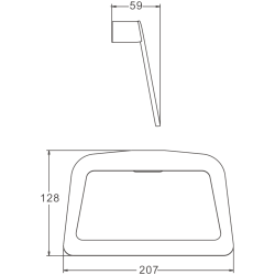 Держатель для полотенец, белый B91004