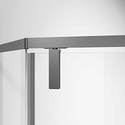 Душевой уголок Slim-N VSP-4SN100CLGM, 1000*1000, вороненая сталь, стекло прозрачное, , шт