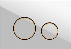 Кнопка TWINS для LINK PRO/VECTOR/LINK/HI-TEC пластик белый матовый с рамкой