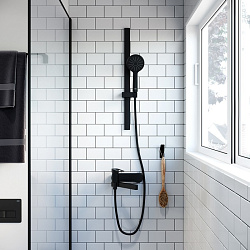 Шланг для душа, черный, ПВХ, 1.5м, IDDIS, 04P15BLi19