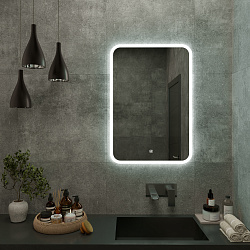 Зеркало/LED-подсветка (55см*80см)/сенсор.выключатель Maroni/AQUA DE MARCO