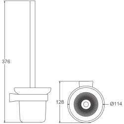 Ёршик, хром B91110