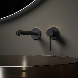 Смеситель для раковины Rim VBFW-2RM1MB встраиваемый однорычажный, черный матовый, , шт