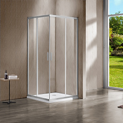 Душевой уголок Garda VSS-1G1012CLBN, 1200*1000, брашированный никель, стекло прозрачное, , шт