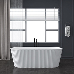 Corpa Nera Bonini/Бонини ванна акриловая отдельностоящая 170х80х58, белый матовый