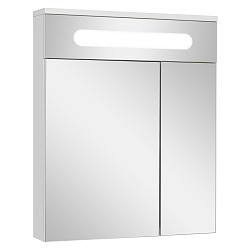 Зеркальный шкаф/белый/с подсветкой(65см)Olivia/AQUA DE MARCO