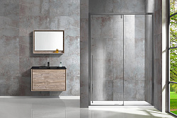 Душевая дверь Lugano VDS-1L130CLGM-1, 1300, вороненая сталь, стекло прозрачное, , шт