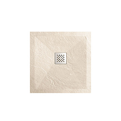 Поддон для душа из искусственного камня VST-4SR9090C, 900*900*25, бежевый, , шт