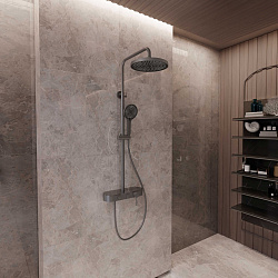 Душевая стойка VSFS-402GM, вороненая сталь, , шт