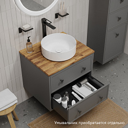 Тумба подвесная, со столешницей, 60 см, темно-серый, Torr, IDDIS, TOR60DBi95K