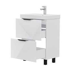 Тумба напольная Geometry 60.2Y белый (9696-60v)