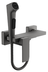 Смеситель с гигиенической лейкой Оружейная сталь B55653-3