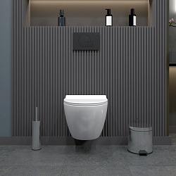 Corpa Nera Bosso S/Боссо С унитаз подвесной безободковый, быстросъемное сиденье с микролифтом, белый