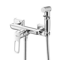 Смеситель с гигиеническим душем, латунь/хром, RS46-52