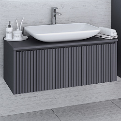 Тумба подвесная Monaco/90см/1 ящ/графит/AQUA DE MARCO