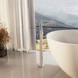 Смеситель для ванны напольный Rim VTF-2RMCH однорычажный, хром, , шт