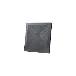 Поддон для душа из искусственного камня VST-4SR9090A, 900*900*25, антрацит, , шт