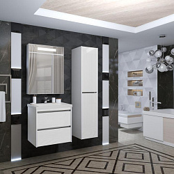 Тумба Opadiris Фреш 60, цвет белый/белый, вар.2 (под раковину CeraStyle FRAME 60)