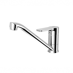 TULOS Cмеситель для кухни с низким поворотным изливом, хром