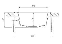 Мойка кух. ИВЕРИЯ кругл. 480мм терракот