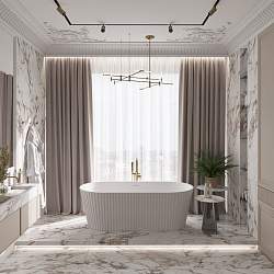 Corpa Nera Viotti/Виотти ванна акриловая отдельностоящая 170х74х75, черный матовый