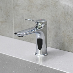 ORTUS Смеситель для умывальника монолитный, хром, LM11306C