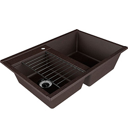 Мойка кух ДЕЛИЯ 78 DBL кофе