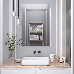 Зеркало/LED-подсветка (70см*100см) сенсор.выключатель Sirius/AQUA DE MARCO