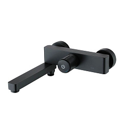 Смеситель для ванны с управлением Push Control, черный матовый, Slide, IDDIS, SLIBLBTi02WA