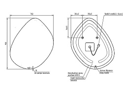 Зеркало ECLIPSE smart  76*90 с подсветкой органик