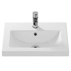 Раковина встраиваемая: COMO 50, 1 отв., белый