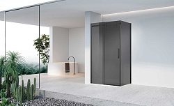 Душевой уголок Como-N VSR-4CN1014CGB, 1400*1000, черный, стекло тонированное, , шт