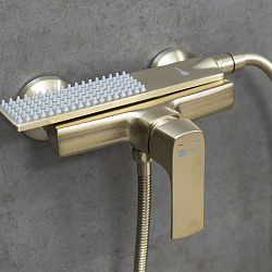 URSUS Смеситель для душа, латунь/брашированное светлое золото