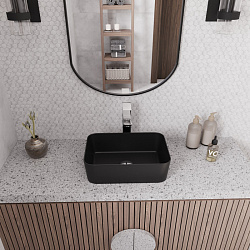 Corpa Nera Grossi/Гросси 40 раковина накладная, черный матовый