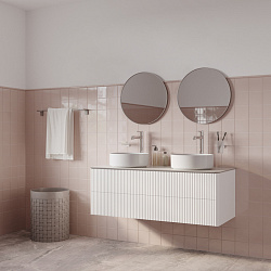 Тумба подвесная, со столешницей, 120 см, белый, Aiger, IDDIS, AIG12W0i95K