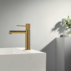 Смеситель для раковины Desire VBF-1D1BG однорычажный, брашированное золото, , шт