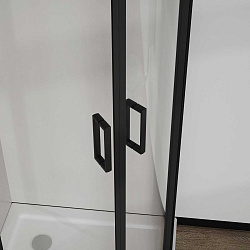 Душевой уголок City VSQ-5CT900CLB, 900*900, черный матовый, стекло прозрачное , , шт